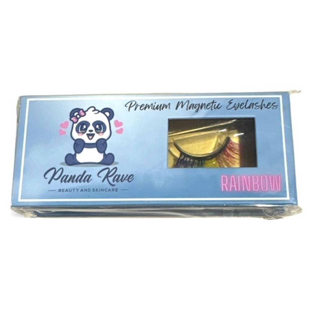 Panda Rave Premium Magnetic Eyelashes rainbow NEW Sealed - Picture 2 of 2